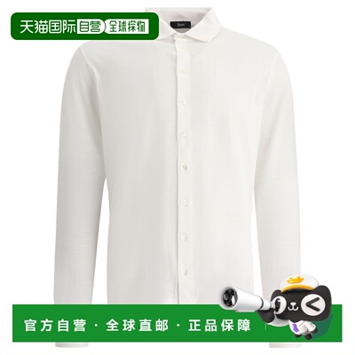 1h可退 香港直邮HERNO 男士衬衫 JPL00116U520051000 SS2025 白色
