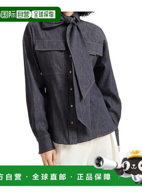 香港直邮Brunello Cucinelli 牛仔蝴蝶结衬衫 MA792MY506长袖