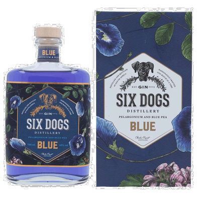 欧洲直邮Six Dogs杜松子酒43度700ml南非辛辣清新爽口无色醇厚