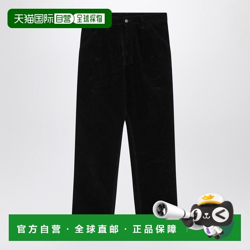 1h可退 香港直邮CARHARTT WIP 男士 黑色天鹅绒单及膝长裤 I02862,运动服/休闲服装,运动长裤,淘宝优惠券,粉丝福利购,淘宝优惠卷