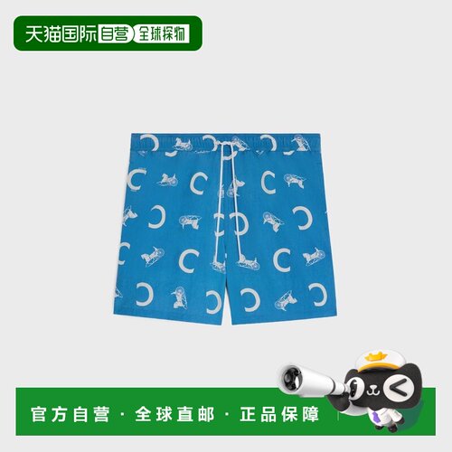 香港直邮CELINE 男士泳装 SS2026 RZ01O3K54GKL5NAVYBLUE泳裤