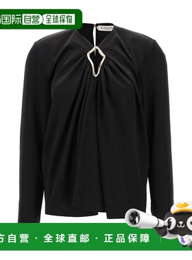 1h可退 香港直邮Lanvin 朗雯 女士 金属感衫 RWTO00045822H2310