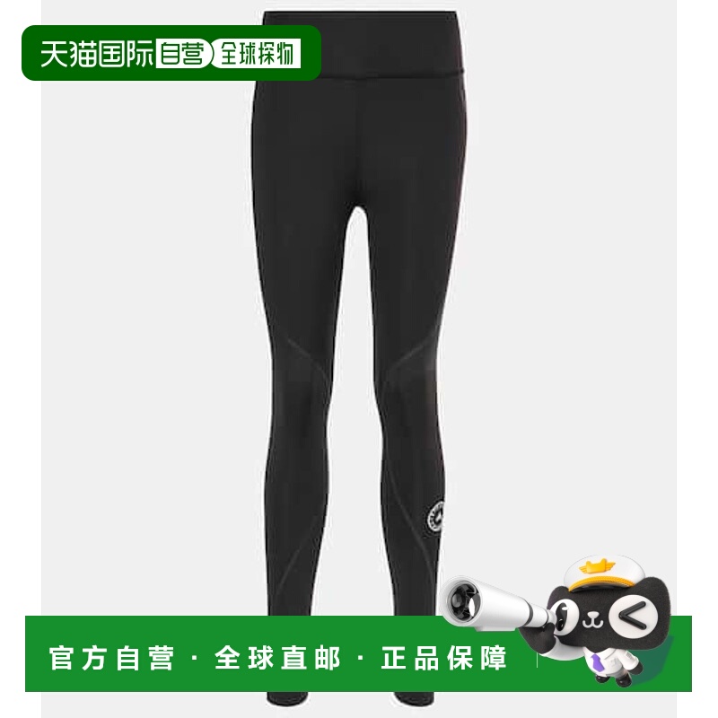 香港直邮adidas 阿迪达斯 女士 TruePace 徽标中腰打底裤