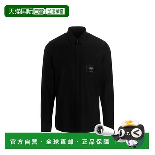 FS0585A9RT长袖 香港直邮Fendi LOGO刺绣衬衫