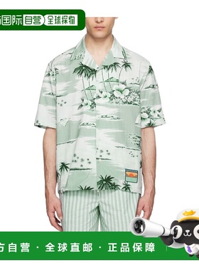 香港直邮MAISON KITSUNE 男士 Resort 图案短袖衬衫 MM00402WC404