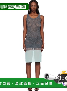 1h可退 香港直邮Coperni 女士 灰色 & 绿色 Multi-Layer Knit Sli