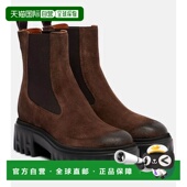 brown棕色 1h可退 舒适 H700 绒面革切尔西靴 香港直邮Hogan 女士