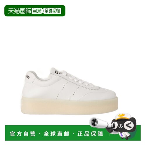 1h可退 香港直邮MIU MIU 女士运动鞋 5E278ELW4F0009 AW2024 白色