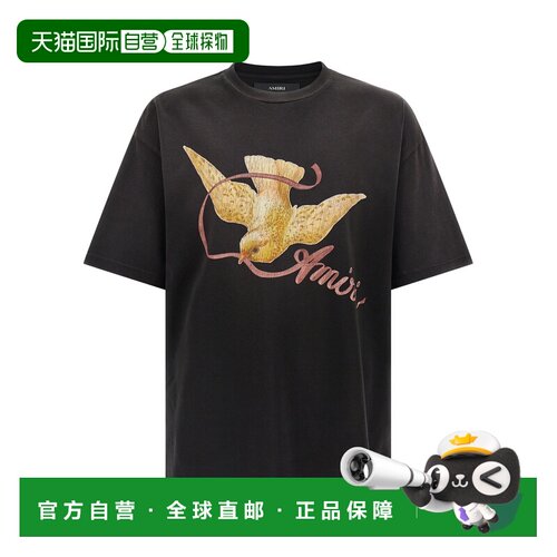 香港直邮AMIRI 男士T恤 AMTOJR1131001 SS2026 黑色支付后1h可退