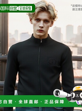 香港直邮Dior 拉链针织衫 513M221A2000迪奥羊毛立领