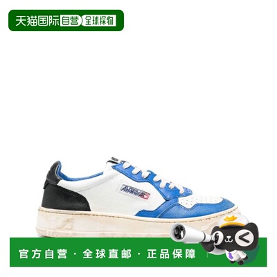 1h可退 香港直邮AUTRY 男士 SUP VINT LEAT/LEAT WHT/BL 低帮运动