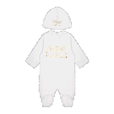 香港直邮Balmain 睡衣帽子围兜套装 BTB610Z1763