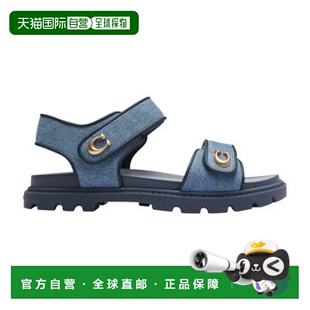 自营欧洲直邮Coach蔻驰Brynn牛仔平底女士凉鞋