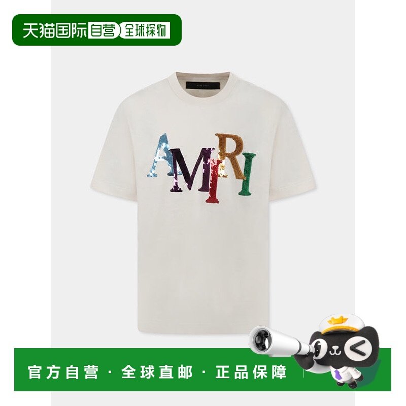 1h可退 香港直邮AMIRI 男童 圆领T恤童装 AKJYTE1019 white白色,童装/婴儿装/亲子装,T恤,淘宝优惠券,粉丝福利购,淘宝优惠卷