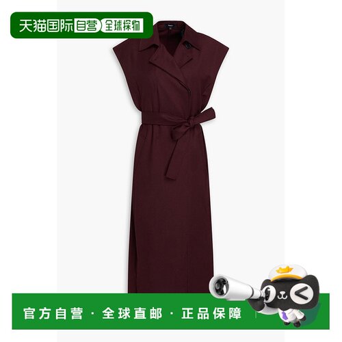 香港直邮THEORY 希尔瑞 女士 羊毛/斜纹布中长连衣裙 P0801602WVV
