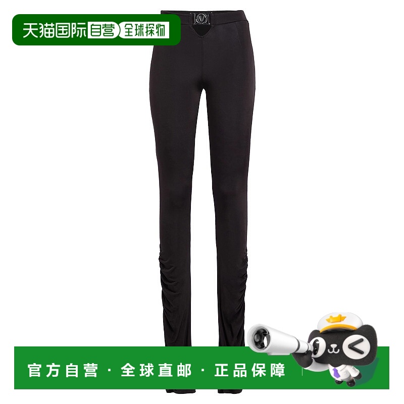 1h可退 香港直邮Versace Jeans 范思哲 女士 打底裤 black黑色 舒