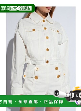 香港直邮Balmain 长袖翻领牛仔夹克 CF1TC083DB69