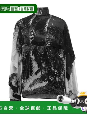 香港直邮Salvatore Ferragamo 印花乔其纱衬衫 13H792