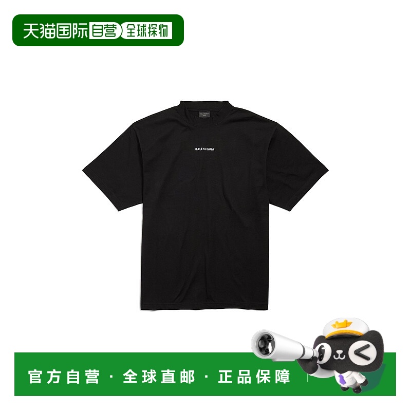 欧洲直邮BALENCIAGA (2025新品) 新款Balenciaga Back Fit中号黑T