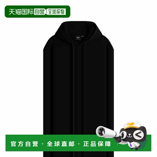 自营欧洲直邮Vans Salton男士黑色棉休闲连帽卫衣