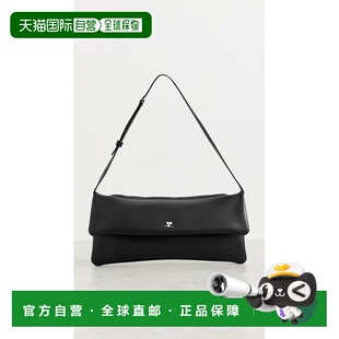 1h可退 香港直邮Courreges 女士 Cuff 皮革手包 black黑色 舒适时