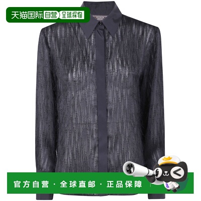 香港直邮PESERICO 女士衬衫 E062644789A05A AW2025 灰色 纽扣衬
