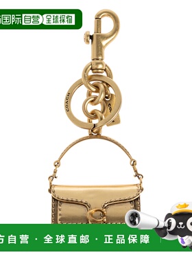 香港直邮COACH 女士钥匙扣 CS2460B4B4 CO 金色 Brass keychain