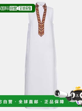 1h可退 香港直邮Loro Piana 诺悠翩雅 女士 Abril 亚麻中长连衣裙