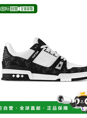 自营1h可退 欧洲直邮LouisVuitton/路易威登 男士黑白色牛皮Monog