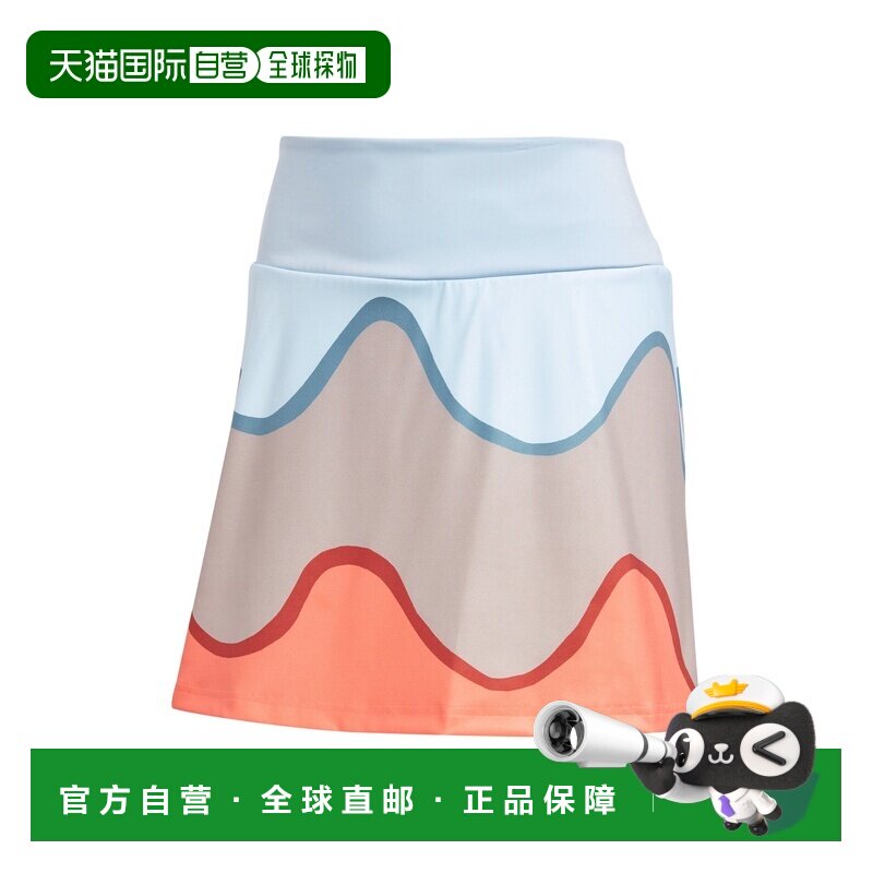 自营欧洲直邮Adidas阿迪达斯 Marimekko女士多色聚酯纤维短裙裙子