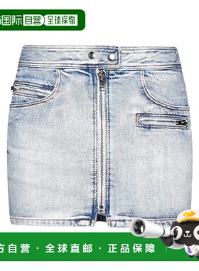 香港直邮Isabel Marant 牛仔A字裙 半身裙JU0057FBA2H01I