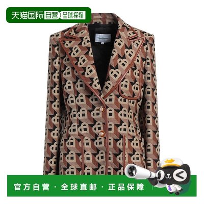 1h可退香港直邮Casablanca女士西装外套 brown棕色舒适时尚