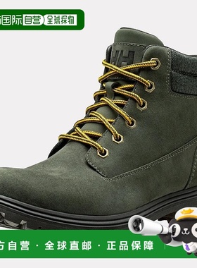 自营欧洲直邮Helly Hansen 男士绿色皮革Fremont山地靴海丽汉森