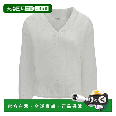 1h可退 香港直邮Brunello Cucinelli V领针织衫 MDT746412