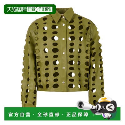 1h可退 香港直邮Marni 长袖皮夹克 CAMX0670S0ULA736