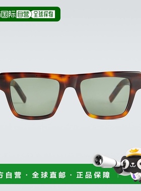 1h可退 香港直邮Saint Laurent 圣罗兰 男士 方形框醋纤太阳眼镜