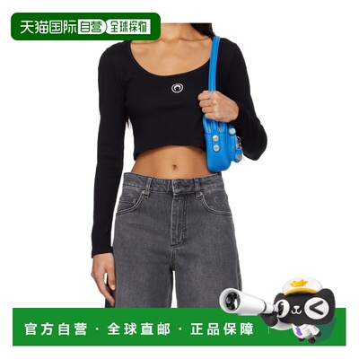 1h可退 香港直邮Marine Serre 长袖T恤 WTT033ACJER0011BK