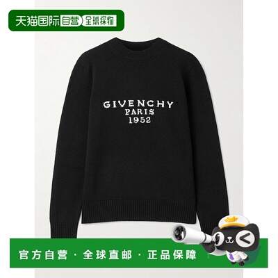 香港直邮Givenchy 纪梵希 女士 嵌花羊毛羊绒混纺毛衣 BW90VD4ZSN