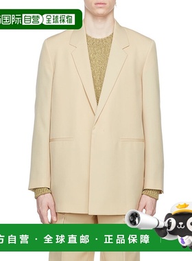 香港直邮Jil Sander 米色羊毛西装外套 JSMU135101MU202000