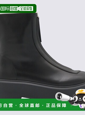 1h可退 香港直邮The Row 女士 拉链靴子 F1144L64R black黑色 舒