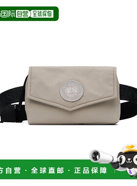 1h可退 香港直邮Canada Goose 加拿大鹅 男士 灰色迷你腰包 8837U