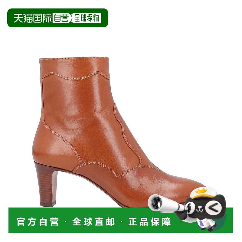 1h可退 香港直邮Chloe 蔻依 女士 脚踝靴 brown棕色 舒适时尚