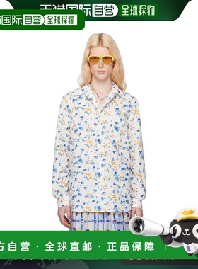 1h可退 香港直邮Marni 玛尼 男士 白色 Dripping 衬衫 CUMU0203A1