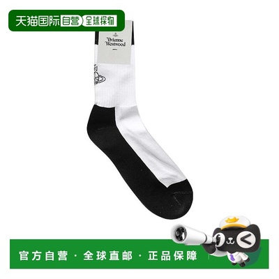 香港直邮Vivienne Westwood 徽标针织袜子 81040003K0012A401中筒