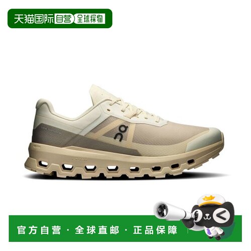 自营欧洲直邮ON昂跑 CLOUDVISTA男士奶油色/沙漠色网布缓震跑鞋