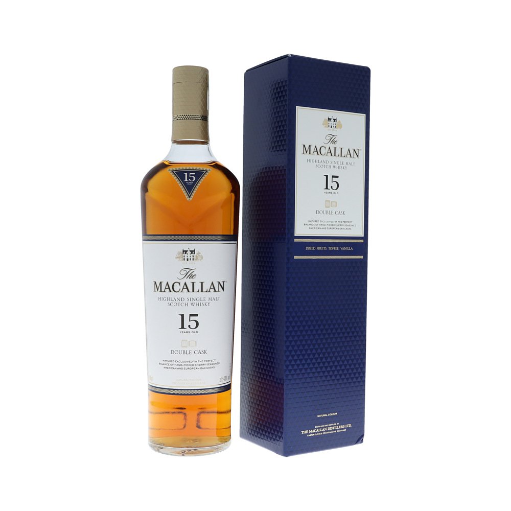 欧洲直邮the macallan麦卡伦15年威士忌43%700ml英国原装进口烈酒