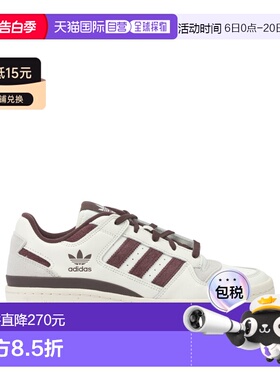 1h可退 香港直邮Adidas 男士 白色皮质布织运动鞋 JQ0206CLOWHIAU
