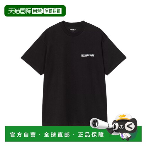 香港直邮CARHARTT WIP 男士T恤 I03721789XX AW2026 黑色 短袖T恤