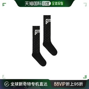 香港直邮Givenchy 水钻徽标细节袜子 BMB03V4YF2