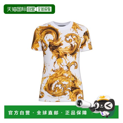 1h可退 香港直邮Versace Jeans Couture 女士T恤 80HAH608JS553G0